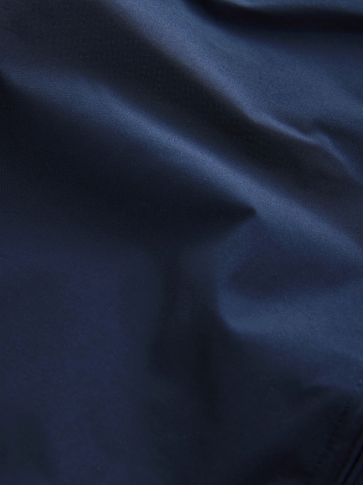 Navy Shower Resistant Harrington Jacket With Stag Embroidery - Image 5 of 5