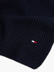أزرق - وشاح مزيّن بعلم مع الكشمير من Tommy Hilfiger - صورة 2 من 4