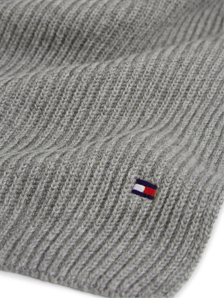 Gris - Tommy Hilfiger Flag Scarf With Cashmere - Image 4 sur 4 Gris - Tommy Hilfiger Flag Scarf With Cashmere - Image 4 sur 4