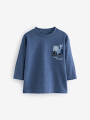 Blue Farm Long Sleeve T-Shirts 3 Pack (3mths-7yrs) - Image 2 of 6