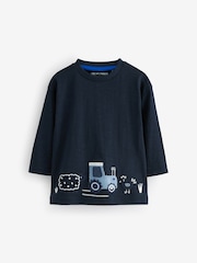 Blue Farm Long Sleeve T-Shirts 3 Pack (3mths-7yrs) - Image 4 of 6