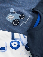 Blue Farm Long Sleeve T-Shirts 3 Pack (3mths-7yrs) - Image 6 of 6