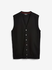 Black Regular Sleeveless Cardigan - Image 4 of 4