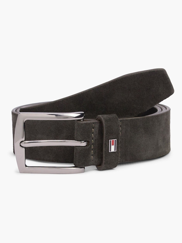 Tommy Hilfiger Denton Square Buckle Suede Belt - Image 1 of 6