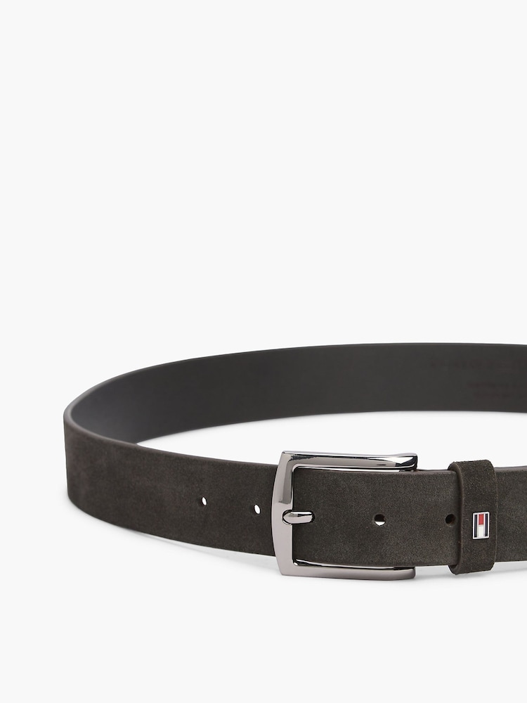 Tommy Hilfiger Denton Square Buckle Suede Belt - Image 2 of 6