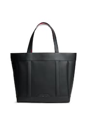 Tommy Hilfiger Black Global Stripe Textured Tote Bag - Image 1 of 5