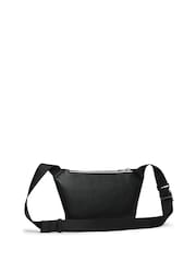 Tommy Hilfiger Black Metal Logo Textured Cross-Body Bum Bag - Image 3 of 5