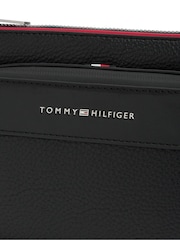 Tommy Hilfiger Black Metal Logo Textured Cross-Body Bum Bag - Image 4 of 5
