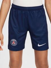 Nike Blue Jr. PSG 24/25 Home Stadium Football Shorts - Image 4 of 8