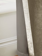 Hyperion Cream Selene Luxury Chenille Weighted Thermal Lined Eyelet Curtains - Image 4 of 4