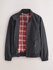 Black Shower Resistant Harrington Jacket With Stag Embroidery - Image 2 of 5