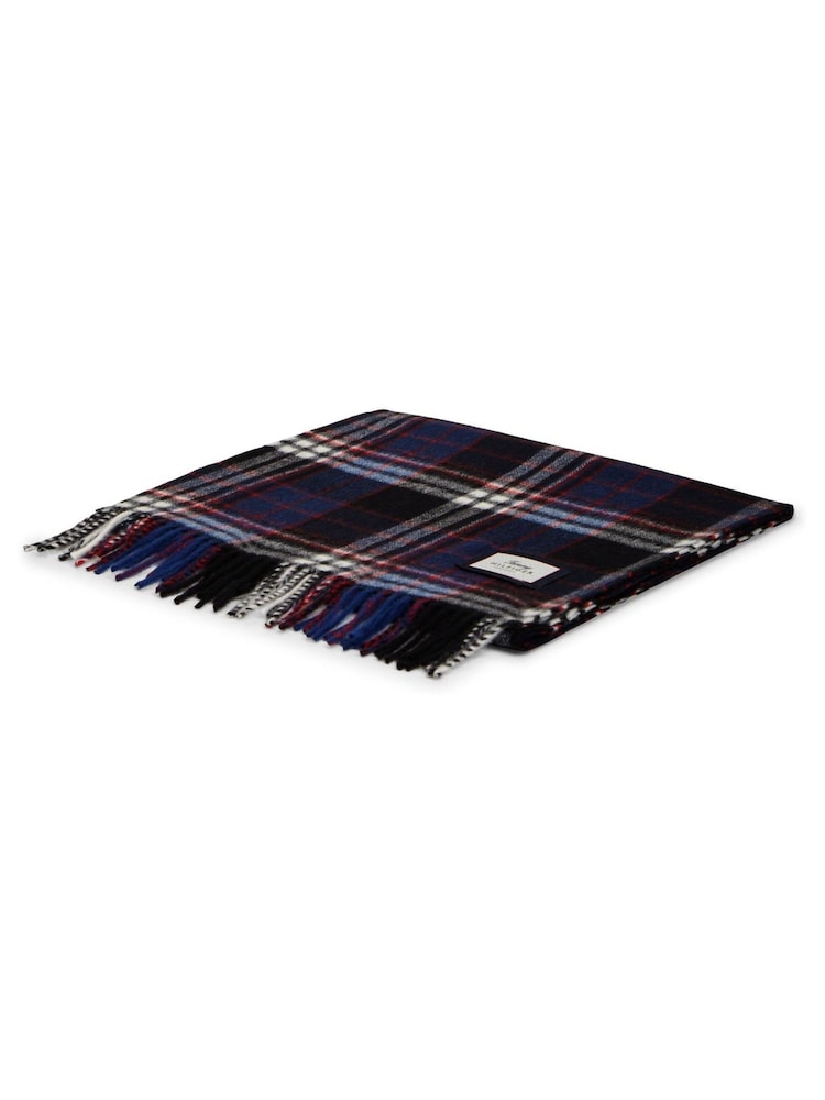 Tommy Hilfiger Black Pure Wool Scarf - Image 2 of 3