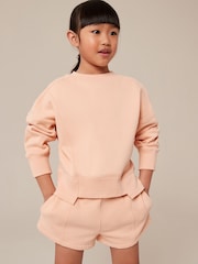 Orange Apricot Crew Sweatshirt Top (3-16yrs) - Image 3 of 8