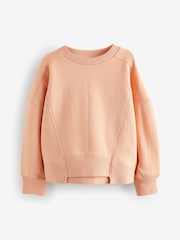 Orange Apricot Crew Sweatshirt Top (3-16yrs) - Image 6 of 8