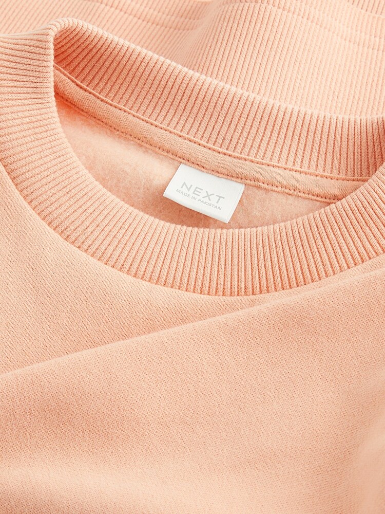 Orange Apricot Crew Sweatshirt Top (3-16yrs) - Image 8 of 8