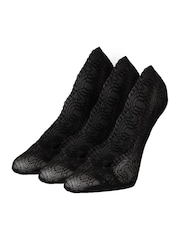 Pringle Black Lace No Show Liners Socks - Image 1 of 6