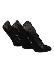 Pringle Black Lace No Show Liners Socks - Image 2 of 6
