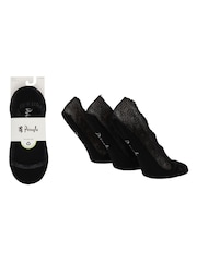Pringle Black Lace No Show Liners Socks - Image 4 of 6