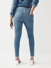 Mid Blue Denim Super Soft Skinny Hourglass Jeans - Image 4 of 6