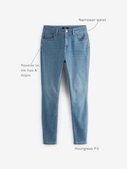 Mid Blue Denim Super Soft Skinny Hourglass Jeans - Image 5 of 6