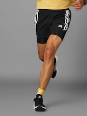 adidas Black Own The Run 2-In-1 Shorts - Image 1 of 10