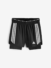 adidas Black Own The Run 2-In-1 Shorts - Image 10 of 10