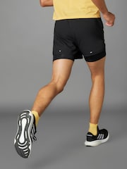 adidas Black Own The Run 2-In-1 Shorts - Image 2 of 10