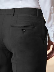 Black Regular Fit Signature Tollegno Wool Suit: Trousers - Image 3 of 7