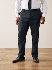 Black Regular Fit Signature Tollegno Wool Suit: Trousers - Image 7 of 7