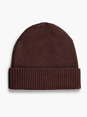 Rojo - Gorro bordado de cachemira con bandera de Tommy Hilfiger - Imagen 3 de 4