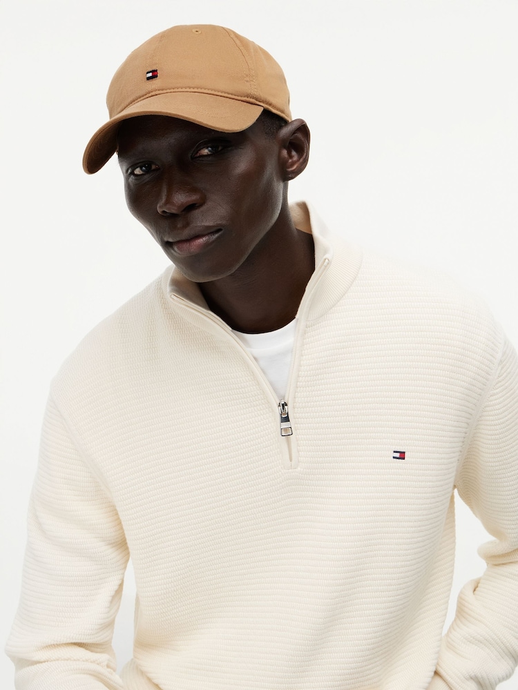 Marrón tostado - Tommy Hilfiger Flag Embroidery Baseball Cap - Imagen 4 de 4