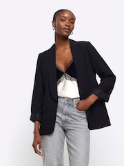 River Island Black Tailored Blazer - Image 1 of 4
