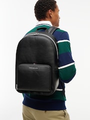 Tommy Hilfiger Black Metallic Logo Dome Backpack - Image 5 of 5