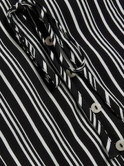 River Island Black Tie Stripe Waistcoat - Image 4 of 4