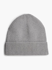 Tommy Hilfiger Grey Flag Embroidery Beanie With Cashmere - Image 3 of 4