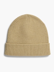 Marrón - Gorro bordado de cachemira con bandera de Tommy Hilfiger - Imagen 3 de 4