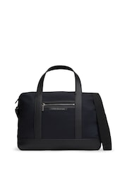 Tommy Hilfiger Black Zip Pocket Textile Laptop Bag - Image 1 of 5