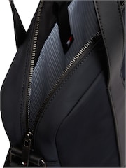 Tommy Hilfiger Black Zip Pocket Textile Laptop Bag - Image 4 of 5