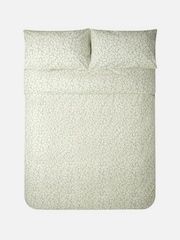 Jasper Conran London Green Mini Leaves 200 TC Percale 100% Cotton Duvet Set - Image 2 of 4