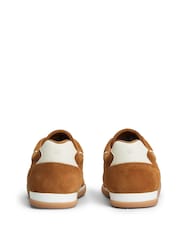 Tommy Hilfiger Orange Suede Vintage Low Profile Trainers - Image 4 of 6