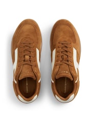 Tommy Hilfiger Orange Suede Vintage Low Profile Trainers - Image 5 of 6
