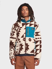 Penfield Brown Mens Winter Geo Mattawa Fleece Jacket - Image 1 of 8