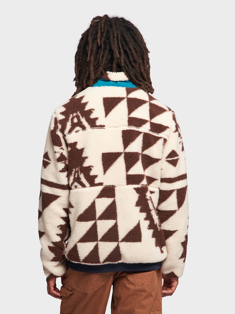 Penfield Brown Mens Winter Geo Mattawa Fleece Jacket - Image 2 of 8