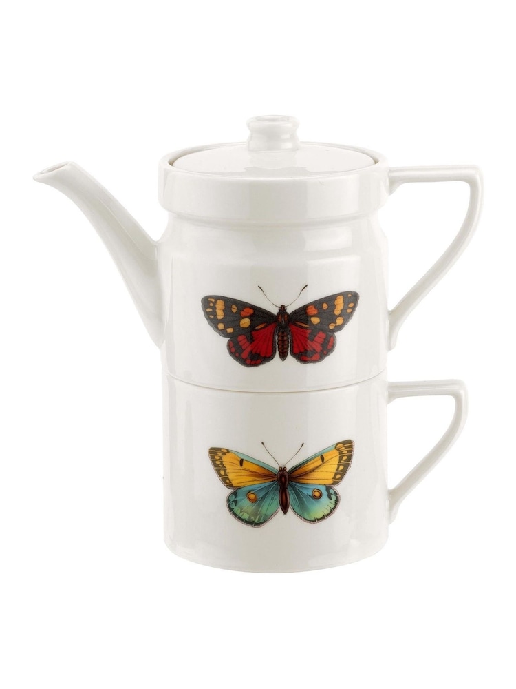 Portmeirion White Botanic Garden Harmony Tea For One - Image 2 of 4