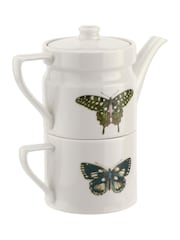Portmeirion White Botanic Garden Harmony Tea For One - Image 3 of 4