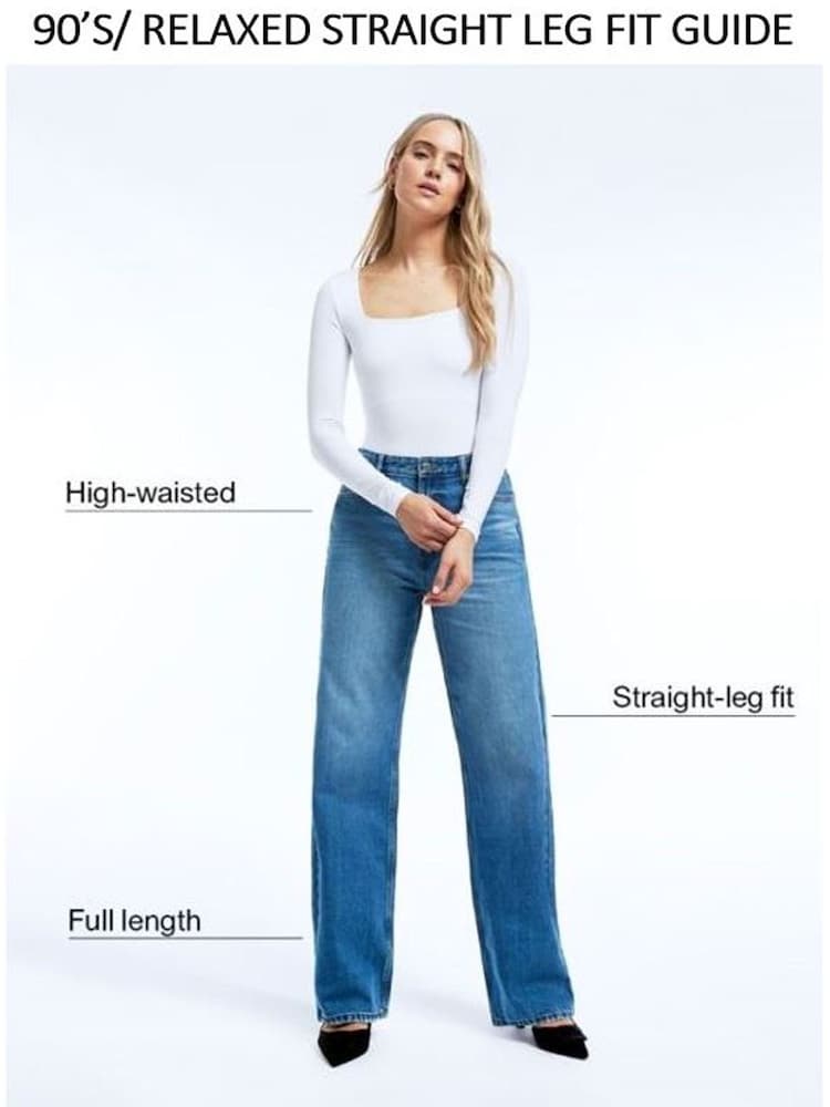 River Island Jeans aus 100 % Baumwolle mit hohem Bund in Relaxed-Fit - Bild 5 von 5