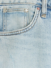 River Island Blue Curve High Rise Slim Straight Non - Stretch Jeans - Image 6 of 6