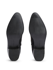 Tommy Hilfiger Black Leather Zip-Up Ankle Boots - Image 6 of 6