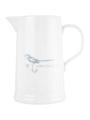 Mary Berry White Garden Long Tailed Tit Medium Jug - Image 2 of 4