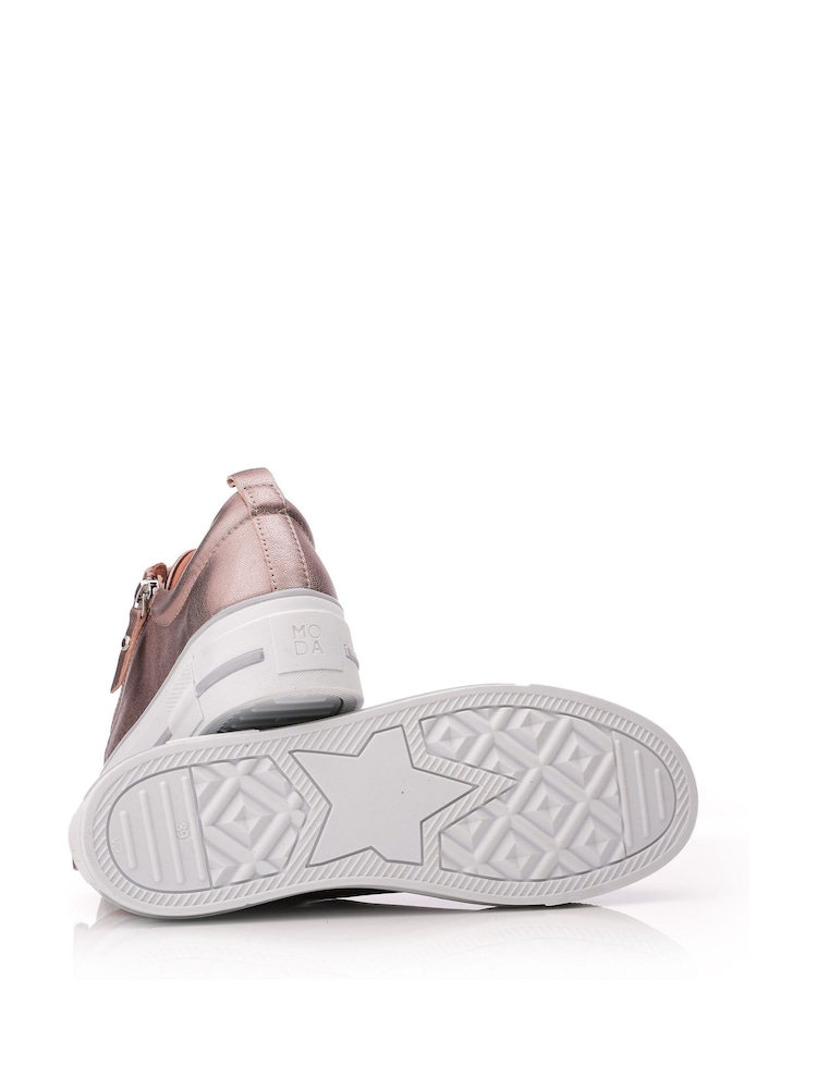 Moda in Pelle Filician Zip & Lace Chunky Slab Sole Trainers - Image 4 of 4